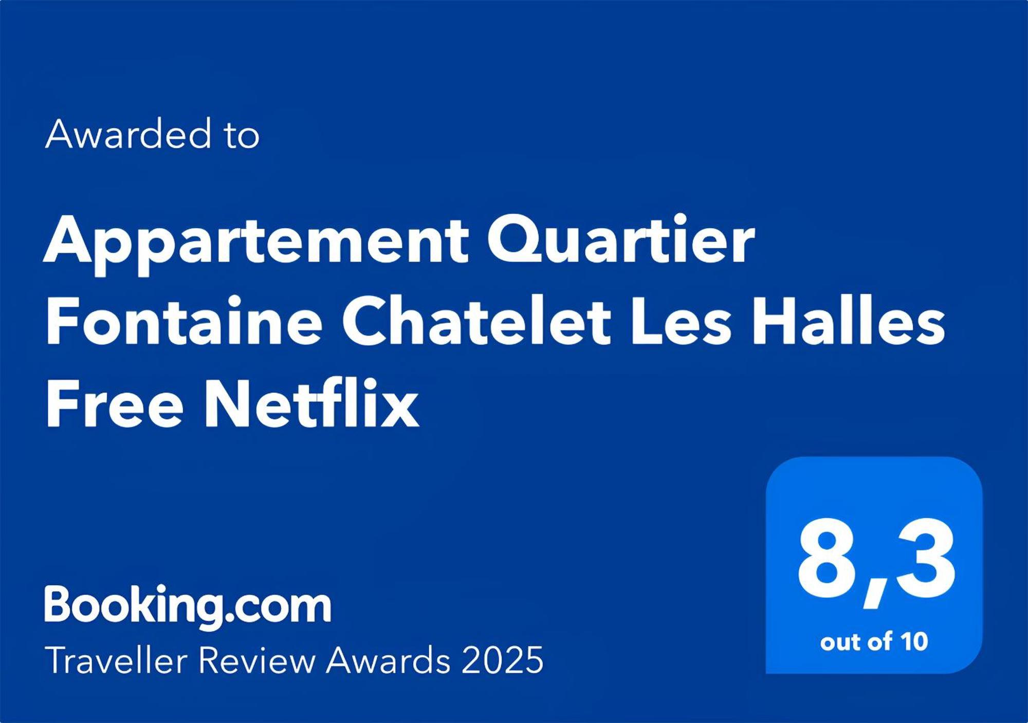 Appartement Quartier Fontaine Chatelet Les Halles Free Netflix Paris Exteriör bild