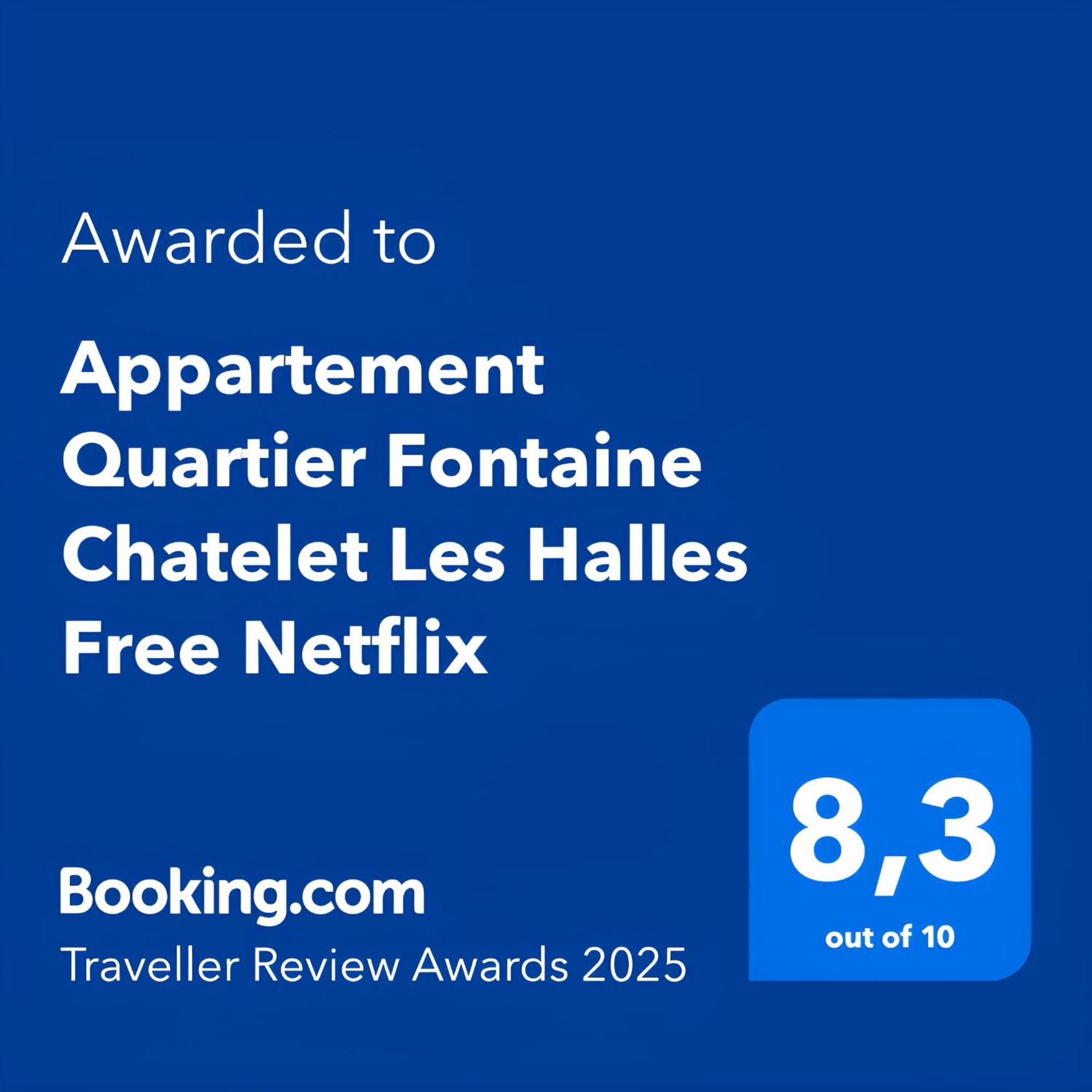 Appartement Quartier Fontaine Chatelet Les Halles Free Netflix Paris Exteriör bild